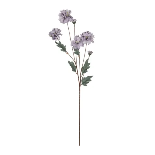 GloboStar® GloboStar® Artificial Garden PURPLE CHRYSANTHEMUM BRANCH 21303 Τεχνητό Διακοσμητικό Μωβ Κλαδί Χρυσάνθεμο Y83cm