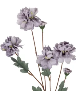 Alternative view of GloboStar® Artificial Garden PURPLE CHRYSANTHEMUM BRANCH 21303 Τεχνητό Διακοσμητικό Μωβ Κλαδί Χρυσάνθεμο Y83cm