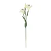 GloboStar® GloboStar® Artificial Garden WHITE LILY BRANCH 21310 Τεχνητό Διακοσμητικό Κλαδί Λευκό Κρίνο Y90cm