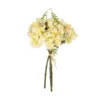 GloboStar® GloboStar® Artificial Garden YELLOW HYDRANGEA BOUQUET 21315 Τεχνητό Διακοσμητικό Μπουκέτο Κίτρινη Ορτανσία Y33cm