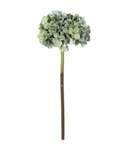 GloboStar® GloboStar® Artificial Garden GREEN HYDRANGEA BRANCH 21316 Τεχνητό Διακοσμητικό Κλαδί Πράσινη Ορτανσία Y47cm