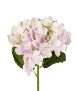 Alternative view of GloboStar® Artificial Garden PINK HYDRANGEA BRANCH 21318 Τεχνητό Διακοσμητικό Κλαδί Ροζ Ορτανσία Y48cm