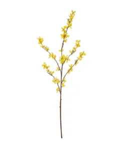 GloboStar® GloboStar® Artificial Garden YELLOW WINDER JASMIN BRANCH 21321 Τεχνητό Διακοσμητικό Κίτρινο Κλαδί Γιασεμί Y92cm