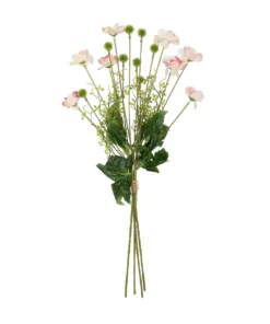 GloboStar® GloboStar® Artificial Garden PINK CANAION FLOWER BOUQUET 21327 Τεχνητό Διακοσμητικό Μπουκέτο Ροζ Κάννα Y60cm