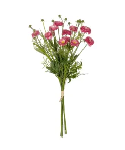 GloboStar® GloboStar® Artificial Garden PINK CHRYSANTHEMUM BOUQUET 21328 Τεχνητό Διακοσμητικό Μπουκέτο Ροζ Χρυσάνθεμο Y50cm