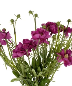 Alternative view of GloboStar® Artificial Garden PURPLE CHRYSANTHEMUM BOUQUET 21329 Τεχνητό Διακοσμητικό Μπουκέτο Μωβ Χρυσάνθεμο Y50cm