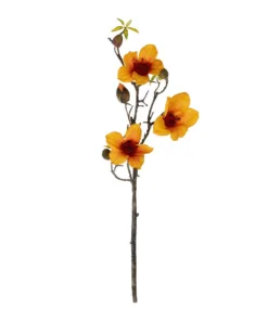 GloboStar® GloboStar® Artificial Garden ORANGE KAPOK BRANCH 21331 Τεχνητό Διακοσμητικό Κλαδί Πορτοκαλί Καποκ Y92cm