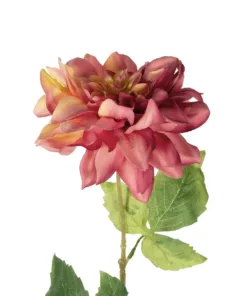 Alternative view of GloboStar® Artificial Garden PINK DHALIA BRANCH 21334 Τεχνητό Διακοσμητικό Ροζ Κλαδί Ντάλια Y60cm