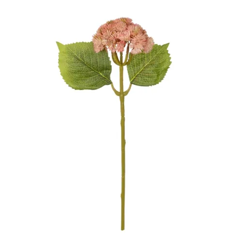 GloboStar® GloboStar® Artificial Garden SALMON SEDUM BRANCH 21337 Τεχνητό Διακοσμητικό Κλαδί Ροζ Σέδο Y38cm