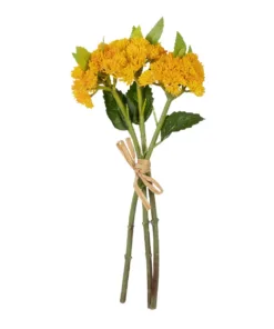 GloboStar® GloboStar® Artificial Garden YELLOW SEDUM BOUQUET 21348 Τεχνητό Διακοσμητικό Μπουκέτο Κίτρινο Σέδο Y30cm