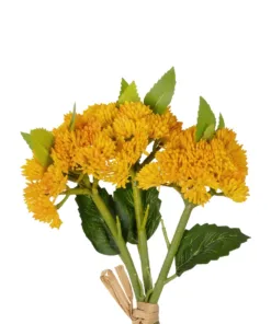 Alternative view of GloboStar® Artificial Garden YELLOW SEDUM BOUQUET 21348 Τεχνητό Διακοσμητικό Μπουκέτο Κίτρινο Σέδο Y30cm