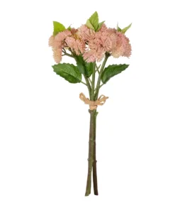 GloboStar® GloboStar® Artificial Garden SALMON PINK SEDUM BOUQUET 21350 Τεχνητό Διακοσμητικό Μπουκέτο Ροζ Σέδο Y30cm