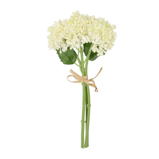 GloboStar® GloboStar® Artificial Garden WHITE HYACINTH BOUQUET 21351 Τεχνητό Διακοσμητικό Μπουκέτο Λευκός Υάκυνθος Y30cm