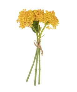 GloboStar® GloboStar® Artificial Garden YELLOW HYACINTH BOUQUET 21352 Τεχνητό Διακοσμητικό Μπουκέτο Κίτρινος Υάκυνθος Y30cm