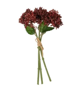 GloboStar® GloboStar® Artificial Garden RED HYACINTH BOUQUET 21353 Τεχνητό Διακοσμητικό Μπουκέτο Κόκκινος Υάκυνθος Y30cm