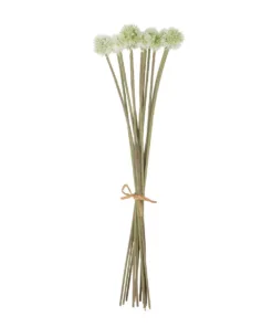 GloboStar® GloboStar® Artificial Garden WHITE DANDELION BOUQET 21358 Τεχνητό Διακοσμητικό Ταραξάκο Μπουκέτο Y54cm