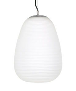 GloboStar® GLOBOSTAR® FREYA 00745 Μοντέρνο Κρεμαστό Φωτιστικό Οροφής με Ντουί 1 x E27 AC 220-240V IP20 - Λευκό & Ασημί - Μ24 x Π24 x Υ35cm