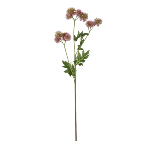 GloboStar® GloboStar® Artificial Garden PURPLE DANDELION BOUQET 21364 Τεχνητό Διακοσμητικό Ταραξάκο Μπουκέτο Y62cm