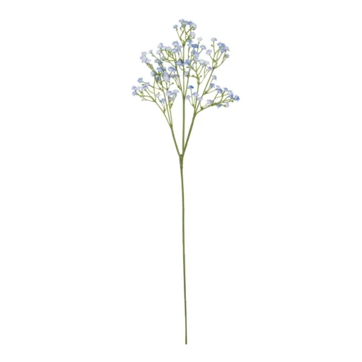GloboStar® GloboStar® Artificial Garden BLUE BRANCH BABY BREATH 21296 Τεχνητό Διακοσμητικό Κλαδί Μπλέ Γυψοφίλης Y53cm