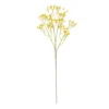 GloboStar® GloboStar® Artificial Garden YELLOW BRANCH BABY BREATH 21370 Τεχνητό Διακοσμητικό Κλαδί Κίτρινης Γυψοφίλης Y61cm