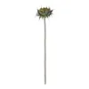 GloboStar® GloboStar® Artificial Garden GREEN SUNFLOWER BRANCH 21378 Τεχνητό Διακοσμητικό Κλαδί Ηλιοτρόπιο Πράσινο Y60cm