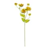 GloboStar® GloboStar® Artificial Garden YELLOW SUNFLOWER BRANCH 21379 Τεχνητό Διακοσμητικό Κλαδί Ηλιοτρόπιο Κίτρινο Y72cm