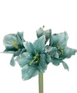 Alternative view of GloboStar® Artificial Garden SKY BLUE KAFFIR LILY BRANCH 21389 Τεχνητό Διακοσμητικό Κλαδί Μπλέ Κρίνο Y72cm