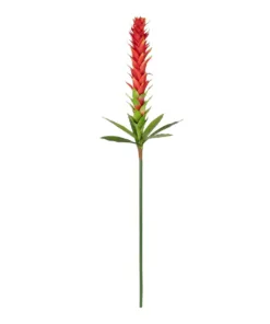 GloboStar® GloboStar® Artificial Garden RED GINGER BUD BRANCH 21393 Τεχνητό Διακοσμητικό Κόκκινο Κλαδί Ginger Y124cm