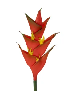 Alternative view of GloboStar® Artificial Garden RED PEACOCK BRANCH 21398 Τεχνητό Διακοσμητικό Κλαδί Κόκκινο πουλί του παραδείσου Y90cm