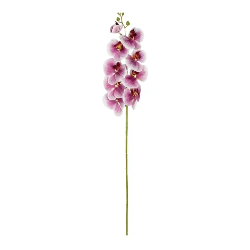 GloboStar® GloboStar® Artificial Garden PINK ORCHID BRANCH 21407 Τεχνητό Διακοσμητικό Κλαδί Ροζ Ορχιδέα Y95cm