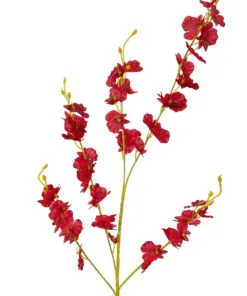 Alternative view of GloboStar® Artificial Garden RED DANCE ORCHID BRANCH 21413 Τεχνητό Διακοσμητικό Κλαδί Κόκκινη Ορχιδέα Y90cm