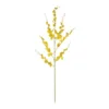 GloboStar® GloboStar® Artificial Garden YELLOW DANCE ORCHID BRANCH 21414 Τεχνητό Διακοσμητικό Κλαδί Κίτρινη Ορχιδέα Y110cm