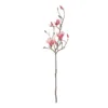 GloboStar® GloboStar® Artificial Garden WHITE - PINK MAGNOLIA 21416 Τεχνητό Διακοσμητικό Κλαδί Ροζ Μανόλια Μ30 x Π13 x Υ110cm