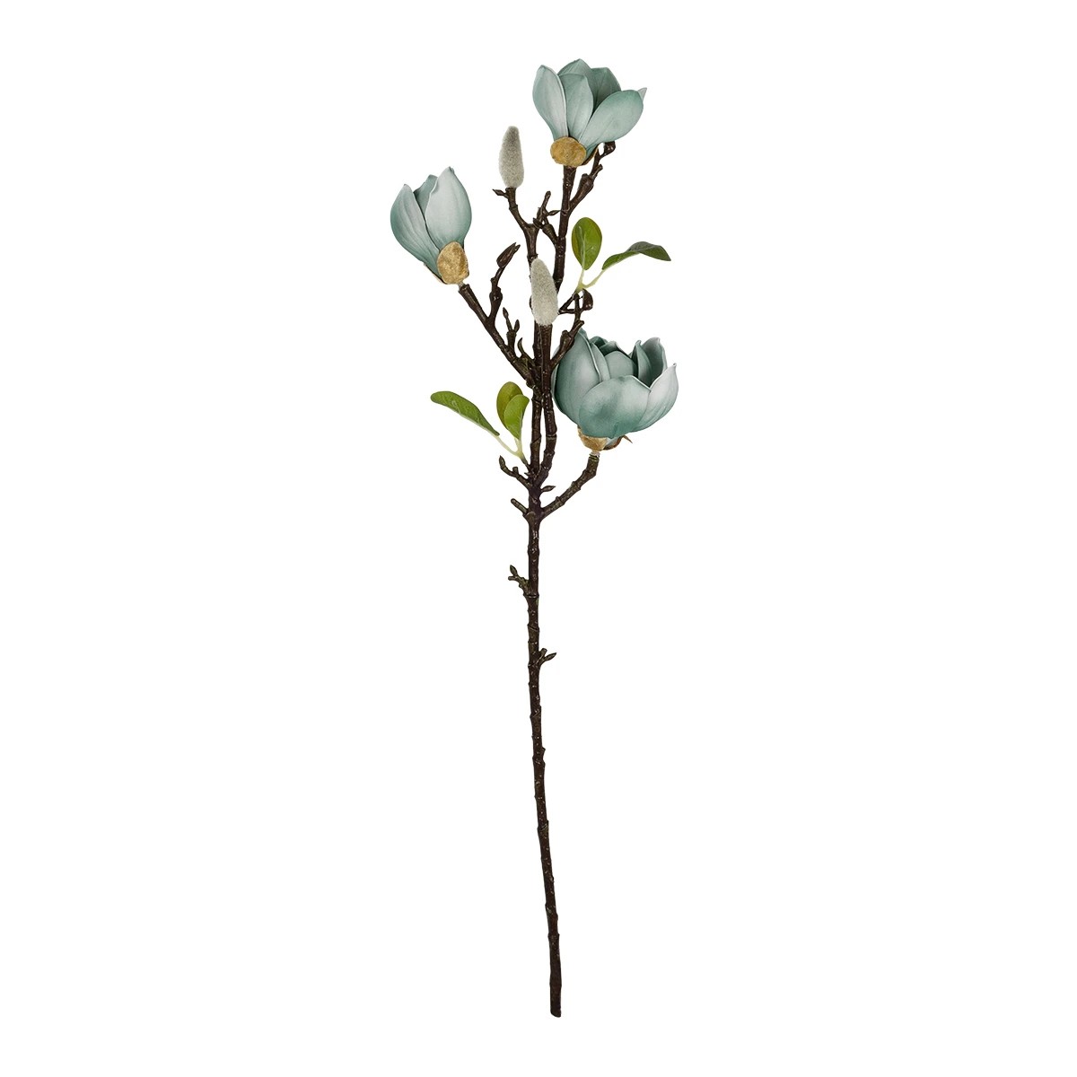GloboStar® Artificial Garden BLUE MAGNOLIA BRANCH 21418 Τεχνητό Διακοσμητικό Κλαδί Μπλε Μανόλια Y72cm 2 GloboStar® GloboStar® Artificial Garden BLUE MAGNOLIA BRANCH 21418 Τεχνητό Διακοσμητικό Κλαδί Μπλε Μανόλια Y72cm