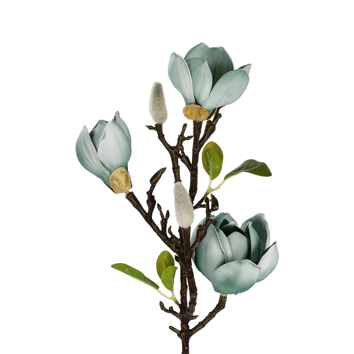 GloboStar® Artificial Garden BLUE MAGNOLIA BRANCH 21418 Τεχνητό Διακοσμητικό Κλαδί Μπλε Μανόλια Y72cm 3 GloboStar® Artificial Garden BLUE MAGNOLIA BRANCH 21418 Τεχνητό Διακοσμητικό Κλαδί Μπλε Μανόλια Y72cm - Image 2