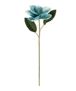 GloboStar® GloboStar® Artificial Garden BLUE MAGNOLIA BRANCH 21425 Τεχνητό Διακοσμητικό Κλαδί Μπλε Μανόλια Y80cm