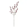 GloboStar® GloboStar® Artificial Garden RED HOLLY BERRIES FRUIT BRANCH 21428 Τεχνητό Διακοσμητικό Κλαδί Κόκκινο Γκί Y102cm