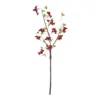 GloboStar® GloboStar® Artificial Garden RED HOLLY BERRIES FRUIT BRANCH 21430 Τεχνητό Διακοσμητικό Κλαδί Κόκκινο Γκί Y90cm