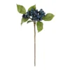 GloboStar® GloboStar® Artificial Garden BLUBERRIES FRUIT BRANCH 21434 Τεχνητό Διακοσμητικό Κλαδί Μπλε Μύρτιλο  Y30cm