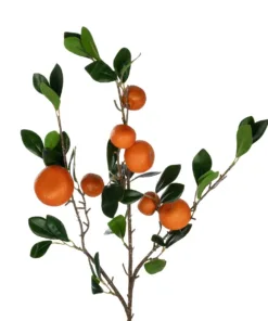 Alternative view of GloboStar® Artificial Garden ORANGE FRUIT BRANCH 21435 Τεχνητό Διακοσμητικό Κλαδί Πορτακαλιά Y83cm