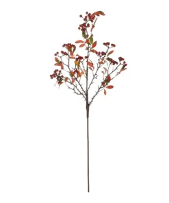 GloboStar® GloboStar® Artificial Garden BROWN BERRIES FRUIT BRANCH 21444 Τεχνητό Διακοσμητικό Κλαδί Κάφε Γκί Y94cm