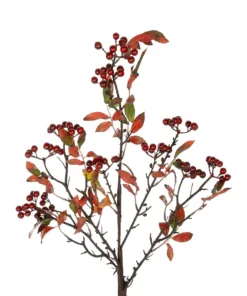 Alternative view of GloboStar® Artificial Garden BROWN BERRIES FRUIT BRANCH 21444 Τεχνητό Διακοσμητικό Κλαδί Κάφε Γκί Y94cm
