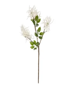 GloboStar® GloboStar® Artificial Garden WHITE AMARANTHUS FRUIT BRANCH 21447 Τεχνητό Διακοσμητικό Κλαδί Λευκός Αμάρανθος Y95cm