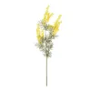 GloboStar® GloboStar® Artificial Garden YELLOW MIMOSA FRUIT BRANCH 21451 Τεχνητό Διακοσμητικό Κλαδί Κίτρινη Μιμόζα Y76cm