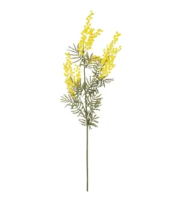 GloboStar® GloboStar® Artificial Garden YELLOW MIMOSA FRUIT BRANCH 21451 Τεχνητό Διακοσμητικό Κλαδί Κίτρινη Μιμόζα Y76cm