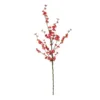 GloboStar® GloboStar® Artificial Garden CHINESE RED PLUM BLOSSOM BRANCH 21459 Τεχνητό Διακοσμητικό Κλαδί Κόκκινης Κερασίας Y113cm