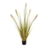 GloboStar® GloboStar® Artificial Garden PAMPAS GRASS 21478 Τεχνητό Διακοσμητικό Φυτό Μπεζ & Πράσινο Πάμπας Μ90 x Π40 x Υ150cm