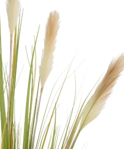 Alternative view of GloboStar® Artificial Garden PAMPAS GRASS 21478 Τεχνητό Διακοσμητικό Φυτό Μπεζ & Πράσινο Πάμπας Μ90 x Π40 x Υ150cm