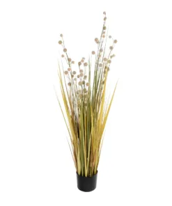 GloboStar® GloboStar® Artificial Garden CRASPEDIA GRASS 21479 Τεχνητό Διακοσμητικό Φυτό Κρασπέδια Υ120cm