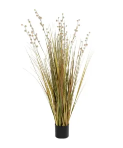 GloboStar® GloboStar® Artificial Garden CRASPEDIA GRASS 21480 Τεχνητό Διακοσμητικό Φυτό Μπεζ & Πράσινο Κρασπέδια Μ90 x Π60 x Υ175cm